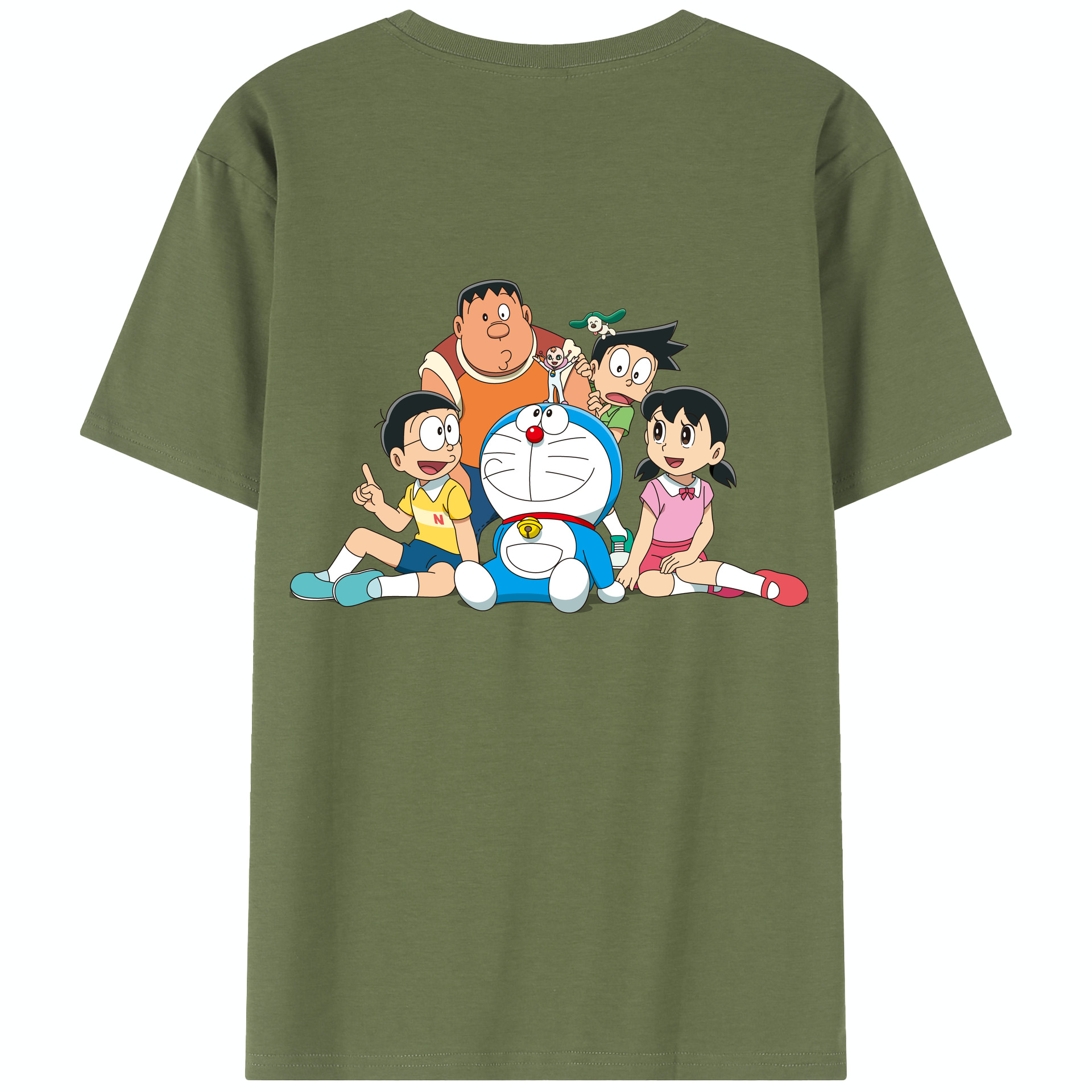 （画像用） ドラえもん Doraemon 綿100％半袖Tシャツ（背面プリント）